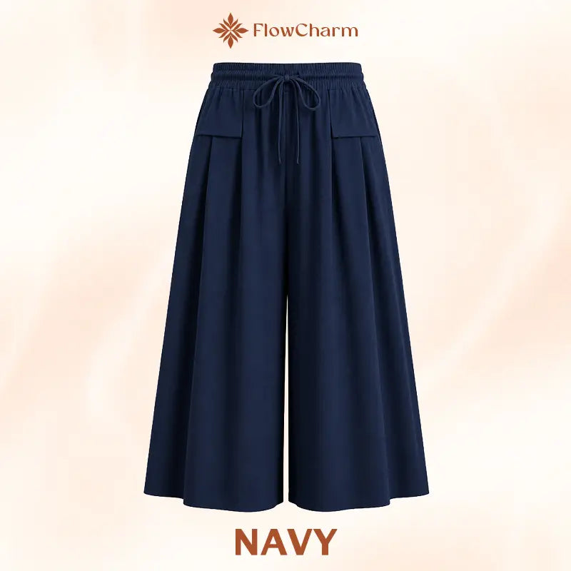 FlowCharm - Pull-On Capri Culottes for Women