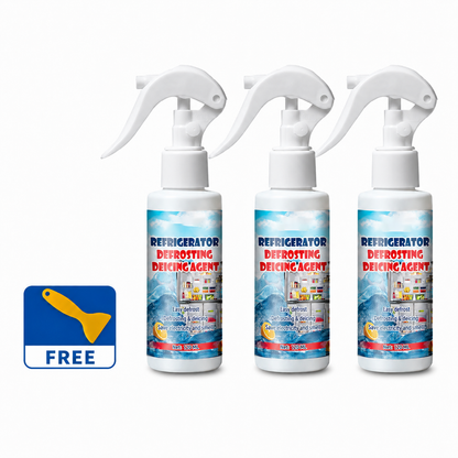 🧊 Buy 2 Get 1 Free | Defrosting Spray for Fridge Freezer 🎁 Includes Free Spatula