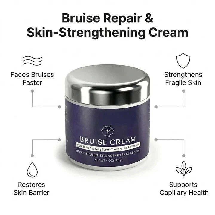 Xorunie dual-action support for bruising and fragile-looking skin