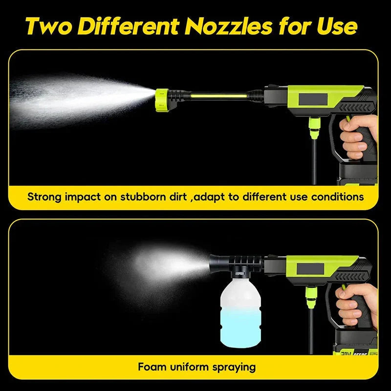 Cordless Pressure Washer and Single Port Charger Base, Bottle Portable Washer for Car,Home Cleaning & Garden Watering