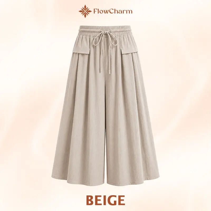 FlowCharm - Pull-On Capri Culottes for Women