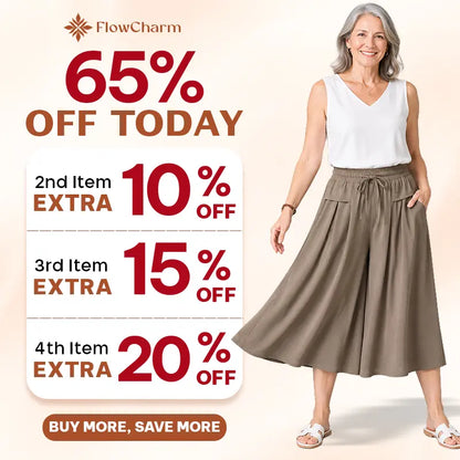 FlowCharm - Pull-On Capri Culottes for Women