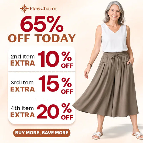 FlowCharm - Pull-On Capri Culottes for Women