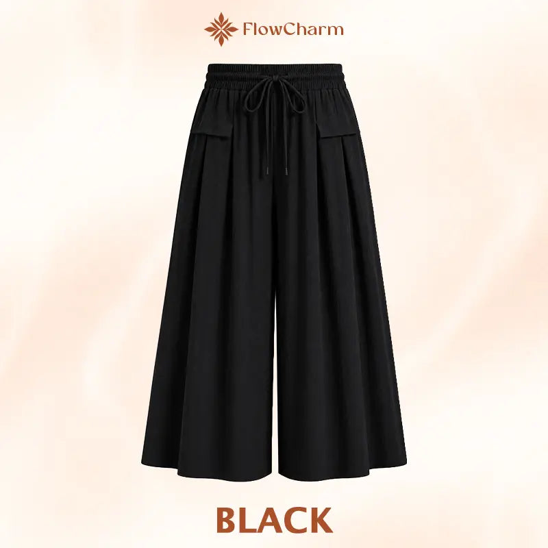 FlowCharm - Pull-On Capri Culottes for Women