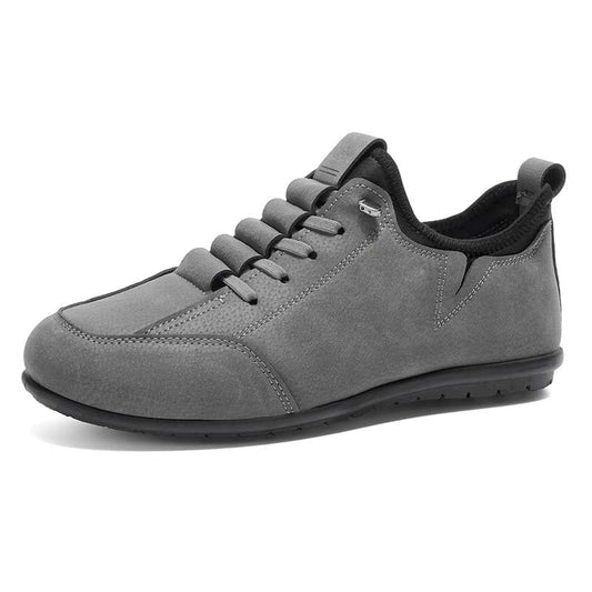 (🎁Free Socks Giveaway🧦)Men’s Secure-Fit Suede Walking Shoes for Tired, Wide Feet | Breathable Lace-Up Comfort with Arch Support for Daily Walks & Travel