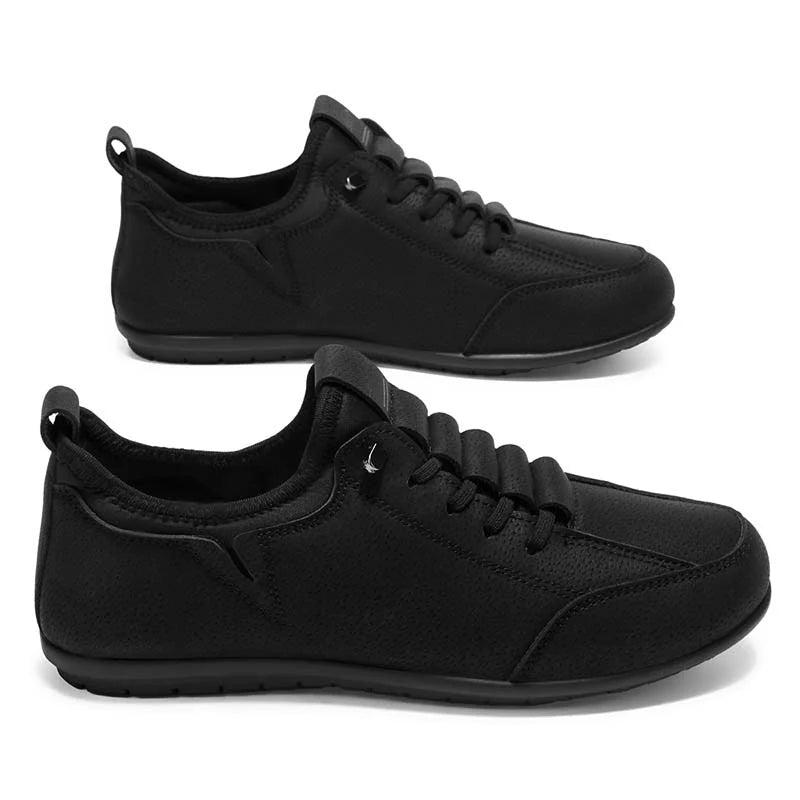 (🎁Free Socks Giveaway🧦)Men’s Secure-Fit Suede Walking Shoes for Tired, Wide Feet | Breathable Lace-Up Comfort with Arch Support for Daily Walks & Travel