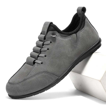 (🎁Free Socks Giveaway🧦)Men’s Secure-Fit Suede Walking Shoes for Tired, Wide Feet | Breathable Lace-Up Comfort with Arch Support for Daily Walks & Travel