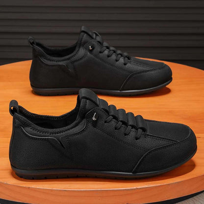 (🎁Free Socks Giveaway🧦)Men’s Secure-Fit Suede Walking Shoes for Tired, Wide Feet | Breathable Lace-Up Comfort with Arch Support for Daily Walks & Travel