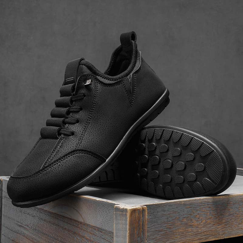 (🎁Free Socks Giveaway🧦)Men’s Secure-Fit Suede Walking Shoes for Tired, Wide Feet | Breathable Lace-Up Comfort with Arch Support for Daily Walks & Travel