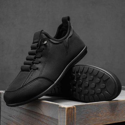 (🎁Free Socks Giveaway🧦)Men’s Secure-Fit Suede Walking Shoes for Tired, Wide Feet | Breathable Lace-Up Comfort with Arch Support for Daily Walks & Travel