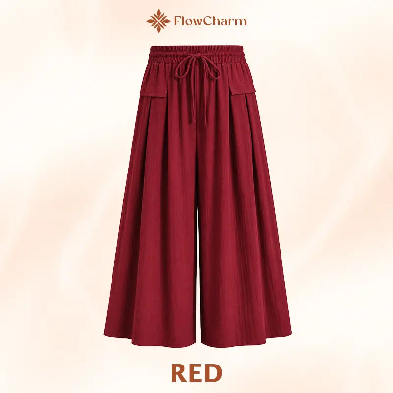 FlowCharm - Pull-On Capri Culottes for Women
