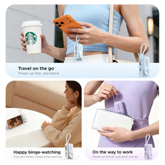 Ultra-Compact Magnetic Power Bank for iPhone & Android ✈️