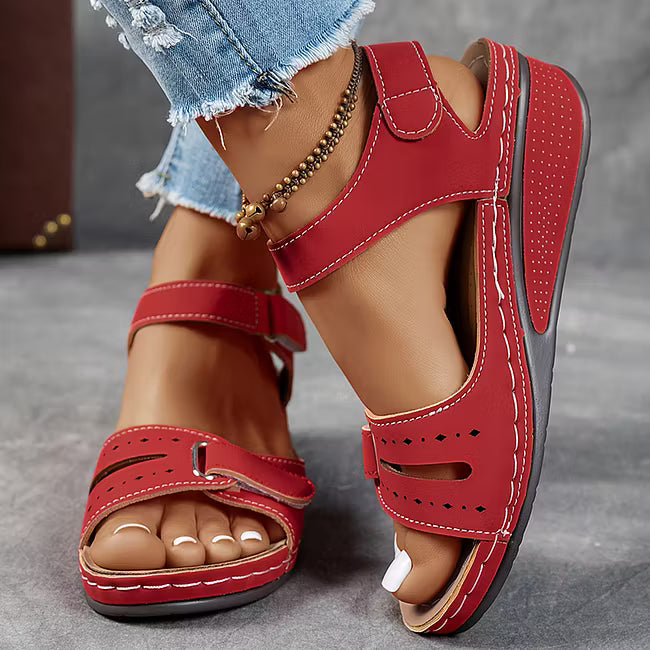 Ellenorgia - Women's Wedge Orthopaedic Sandals