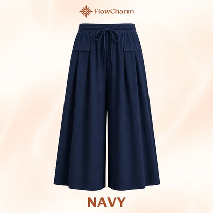 FlowCharm - Pull-On Capri Culottes for Women