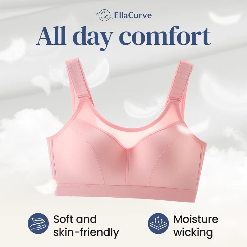 EllaCurve - Breathable Custom-Lift Bounce Control Bra