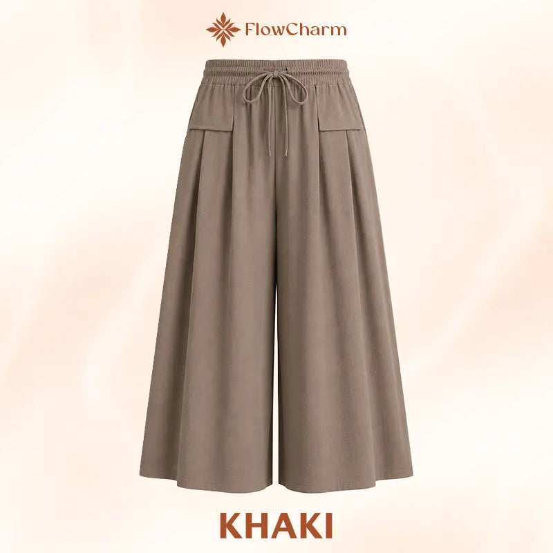 FlowCharm - Pull-On Capri Culottes for Women
