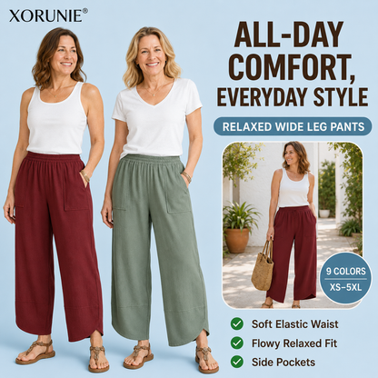 XORUNIE - Women’s Comfy Wide Leg Lounge Pants