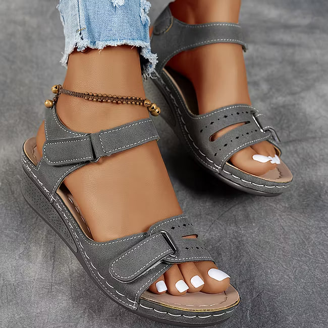 Ellenorgia - Women's Wedge Orthopaedic Sandals