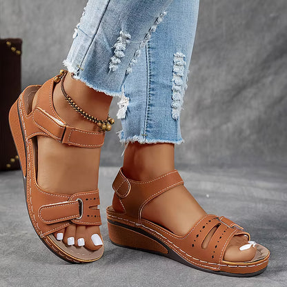Ellenorgia - Women's Wedge Orthopaedic Sandals