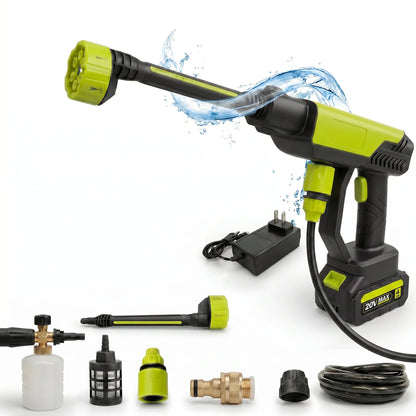 Cordless Pressure Washer and Single Port Charger Base, Bottle Portable Washer for Car,Home Cleaning & Garden Watering