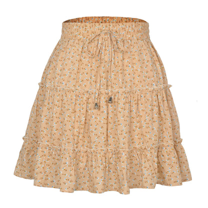 Breezy Floral Ruffle Skort-in Shorts Floral Ruffle Tiered Skirts with Pockets