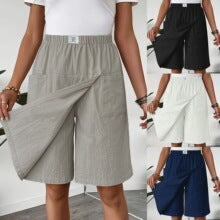 🔥2026 Newest Models-Women's Casual Elastic Waist Wrap Skort