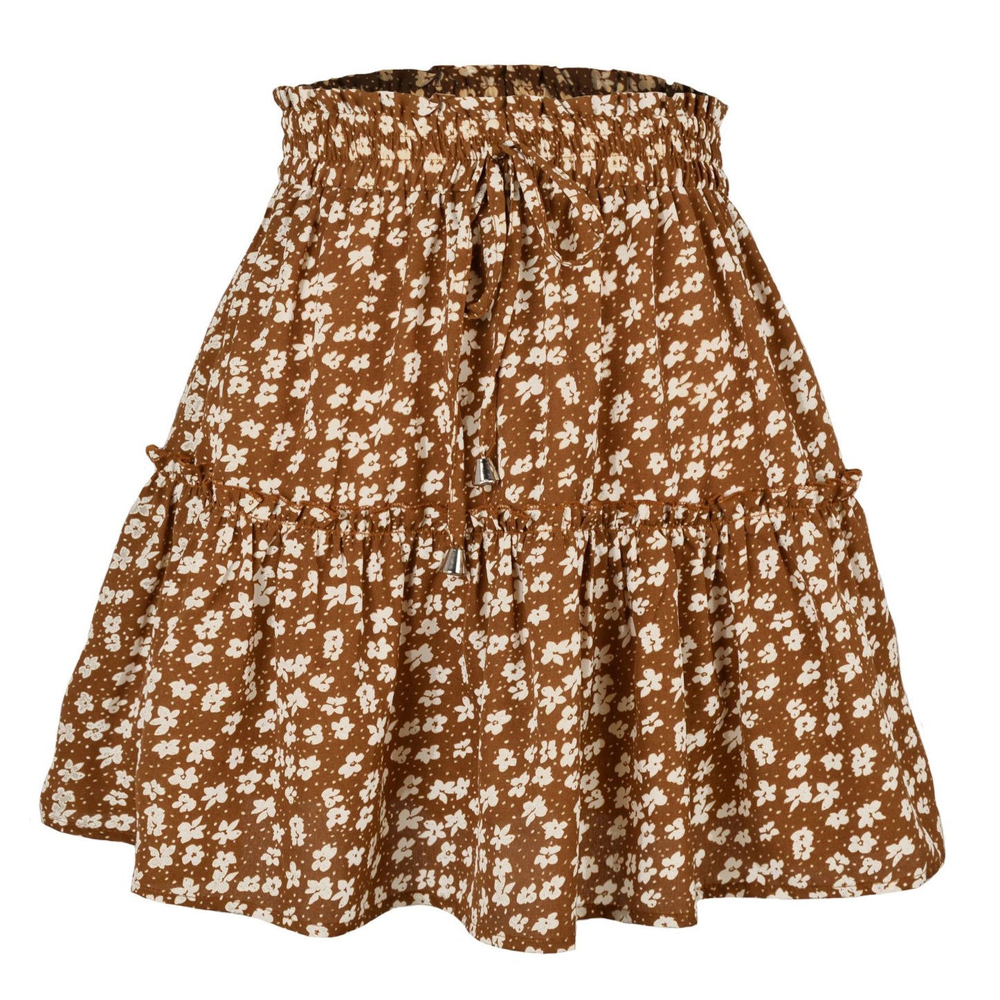 Breezy Floral Ruffle Skort-in Shorts Floral Ruffle Tiered Skirts with Pockets