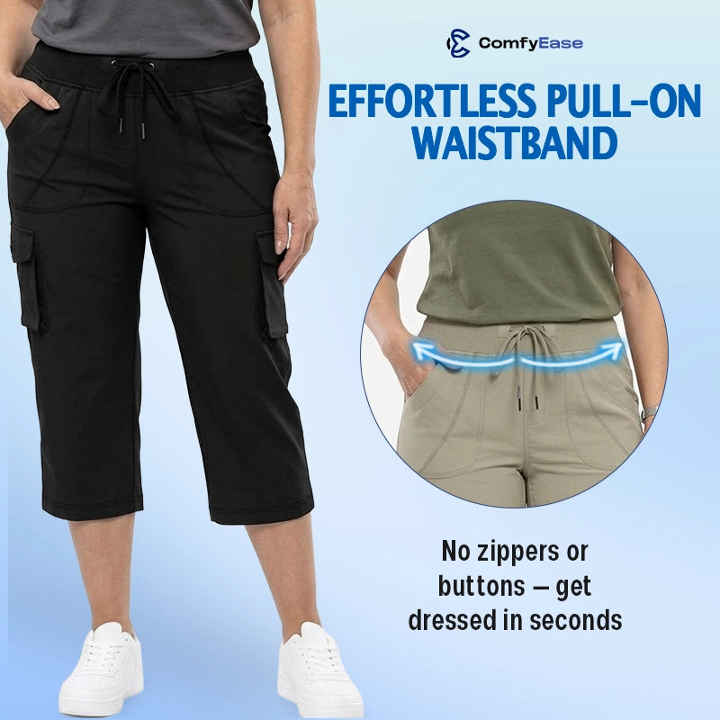 LAST DAY 70% OFF - Women Lightweight Cargo Capri Hiking Cropped Pants