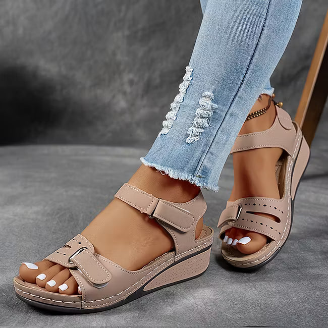 Ellenorgia - Women's Wedge Orthopaedic Sandals