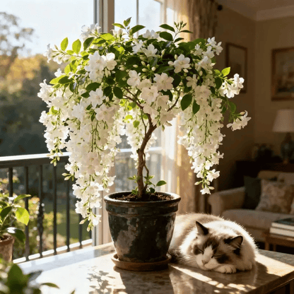 Climbing Silver Jasmine Seeds – Fragrant Blooms & Evergreen Beauty for Your Garden