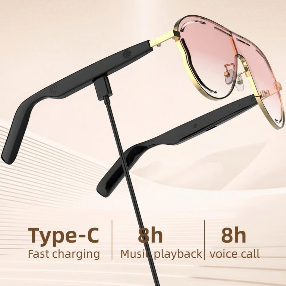 💕Hot sale 49% OFF😎 Smart Bluetooth 5.4 Audio Sunglasses – Open-Ear, UV &amp; Blue Light Protection