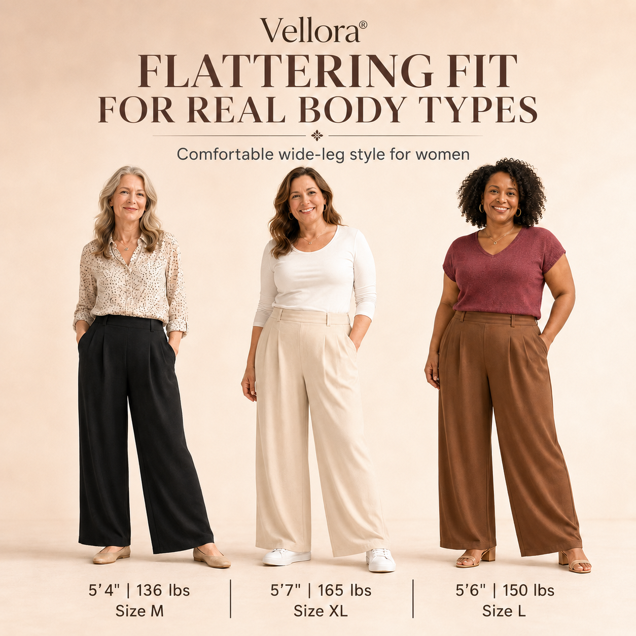 Vellora -  High Waisted Side Pocket Wide Leg Waffle Work Pants