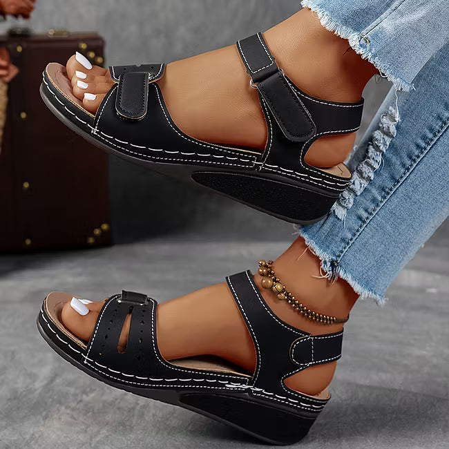Ellenorgia - Women's Wedge Orthopaedic Sandals