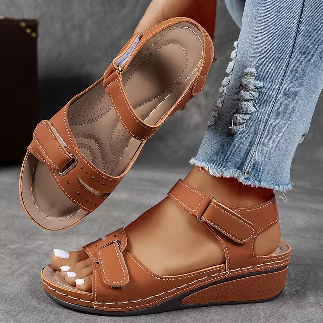 Ellenorgia - Women's Wedge Orthopaedic Sandals