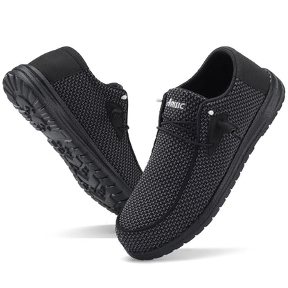 Steel Toe Loafers Men Lightweight Comfortable Slip On Walking Casual Flats Sneakers Work Safety Shoes Runner Closed Footwear Trainer Boy Training Running Athletic Breathable Moccasins Fathersdaygift