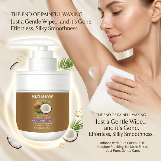 Gentle Coconut Oil Facial Hair Removal Cream