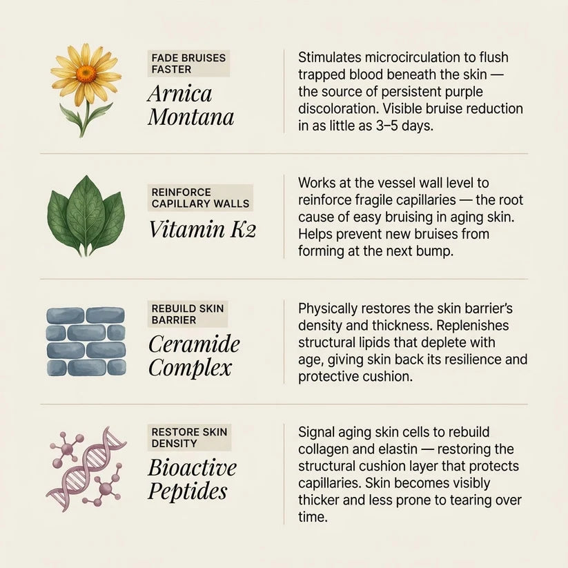 Arnica Vitamin K Ceramides and Bioactive Peptides