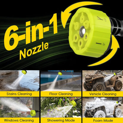 Cordless Pressure Washer and Single Port Charger Base, Bottle Portable Washer for Car,Home Cleaning & Garden Watering
