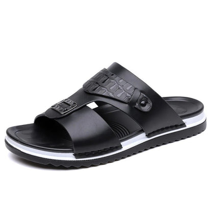 ✨Men's Faux Leather Slip-On Sandals