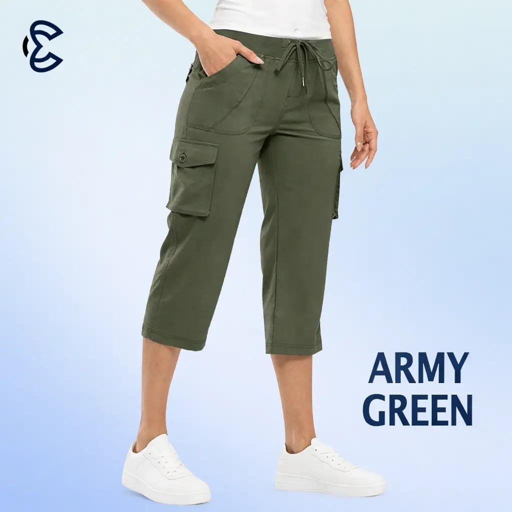 LAST DAY 70% OFF - Women Lightweight Cargo Capri Hiking Cropped Pants