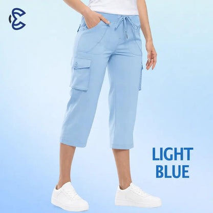 LAST DAY 70% OFF - Women Lightweight Cargo Capri Hiking Cropped Pants