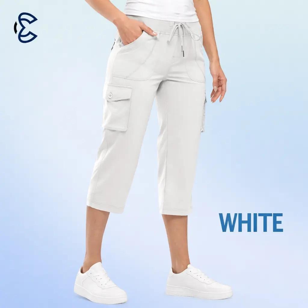 LAST DAY 70% OFF - Women Lightweight Cargo Capri Hiking Cropped Pants