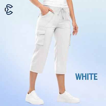 LAST DAY 70% OFF - Women Lightweight Cargo Capri Hiking Cropped Pants