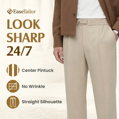 EaseTailor - Flexible Straight Fit Smart Comfort Pants