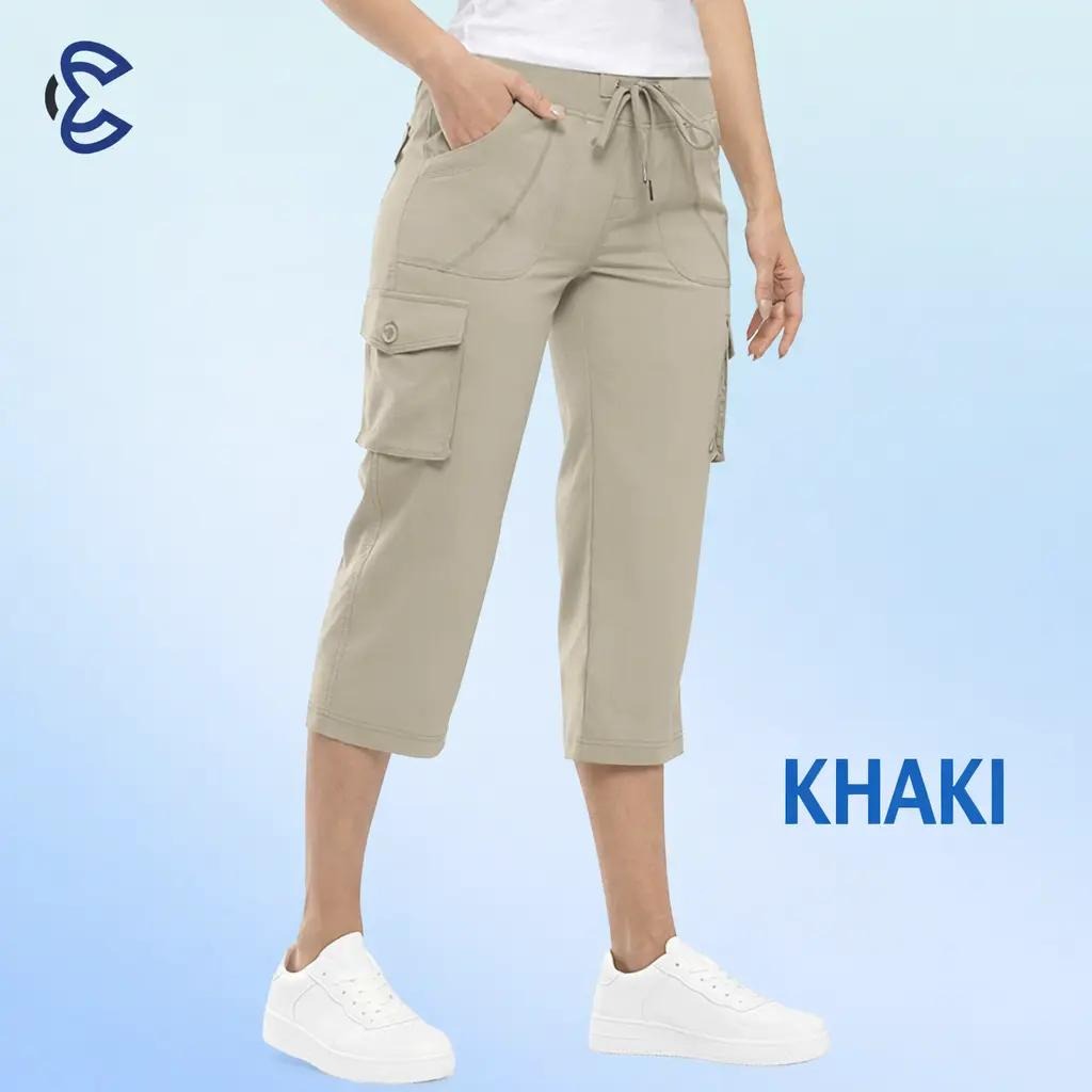 LAST DAY 70% OFF - Women Lightweight Cargo Capri Hiking Cropped Pants