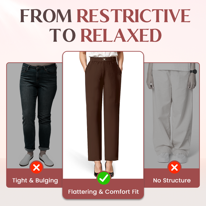 SoftyGrace - High Rise Silky Soft Pull-on Comfort Pants