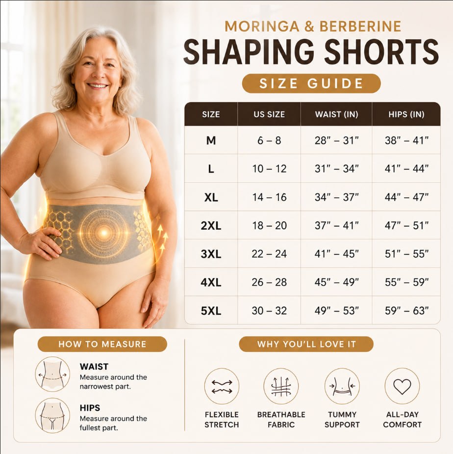 🛡️2026 Moringa & Berberine 4-in-1 Micro-Particle Shaping & Fat Burning Shorts