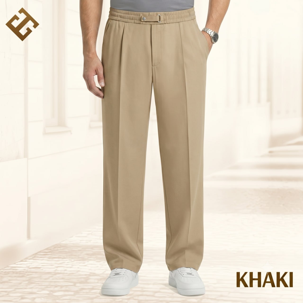EaseTailor - Flexible Straight Fit Smart Comfort Pants
