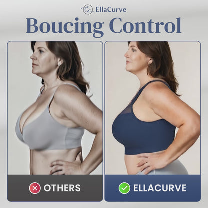 EllaCurve - Breathable Custom-Lift Bounce Control Bra