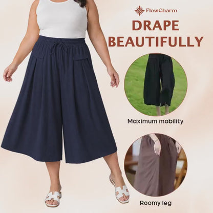 FlowCharm - Pull-On Capri Culottes for Women